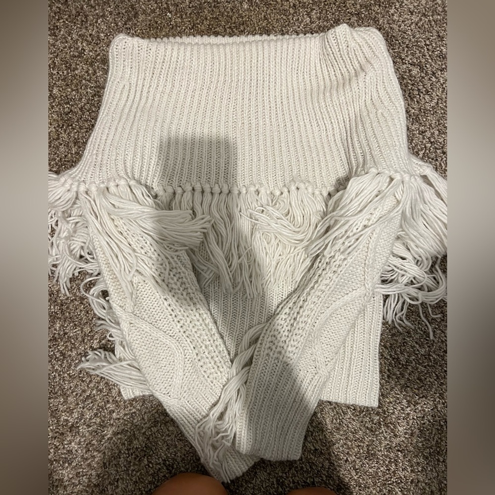 Willow & Root White off the Shoulder Sweater